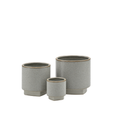 Unique Cream Cylinder Ceramic with Base