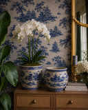 China Jardiniere & Pot