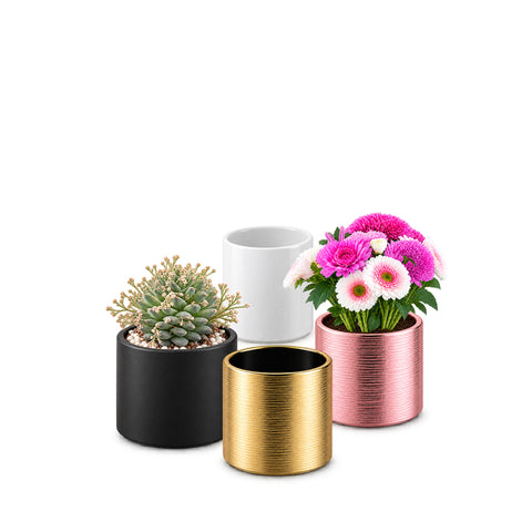 Ceramic Cylinder Vase 6"