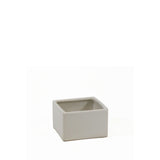 Short Square Ceramic Block Vase - 4"H