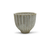 Fancy White Acorn Ceramic Vase