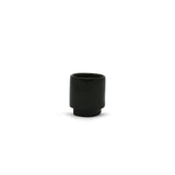 Unique Black Speckled Cylinder Ceramic with Base