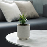 Unique Cream Cylinder Ceramic with Base
