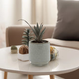 Unique Cream Cylinder Ceramic with Base