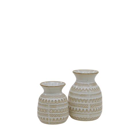 Fancy White Pineapple Vase
