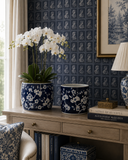 Blue Plum Blossom Pot