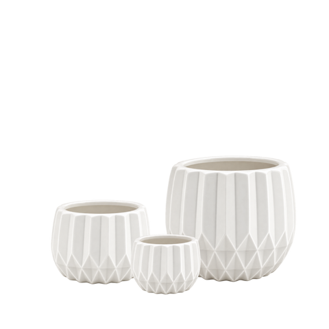 Unique Modern White Pot