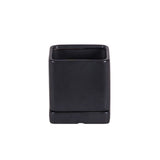 Square Matte Zen Black Pottery