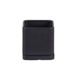 Square Matte Zen Black Pottery