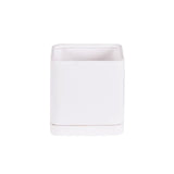 Square Matte White Pottery