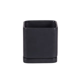 Square Matte Zen Black Pottery