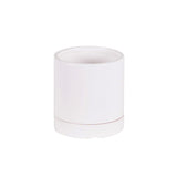 Round Matte White Pottery