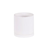 Round Matte White Pottery