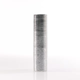 Etched Metallic Cylinder Tall Silver