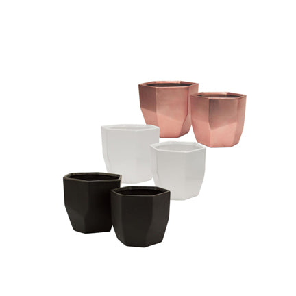 Rhombus Planter-Rose Gold