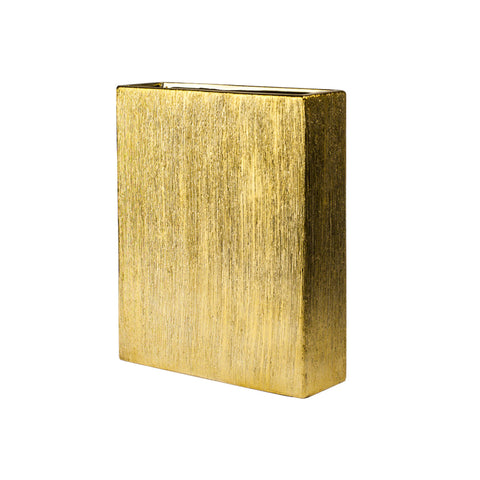 Etched Metallic Rectangle Gold